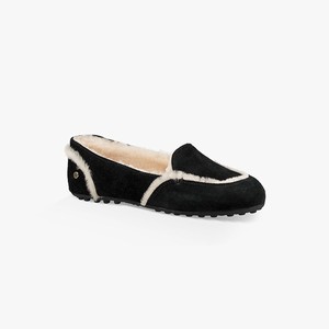 Ugg Hailey Loafer Women Flats Black (9317QAYRF)